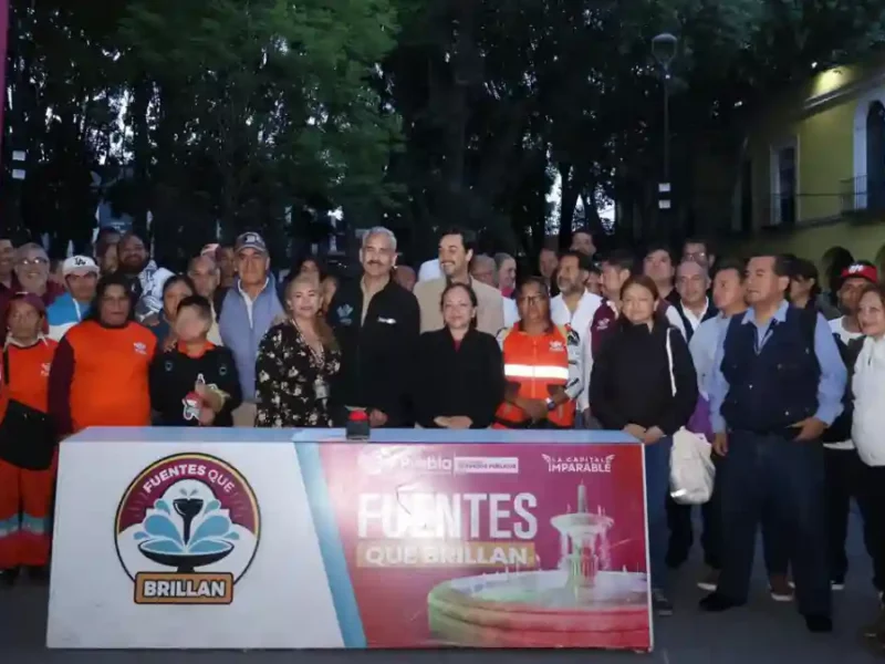 Inaugura Gobierno de Pepe Chedraui mantenimiento integral de la Fuente Álvaro Obregón