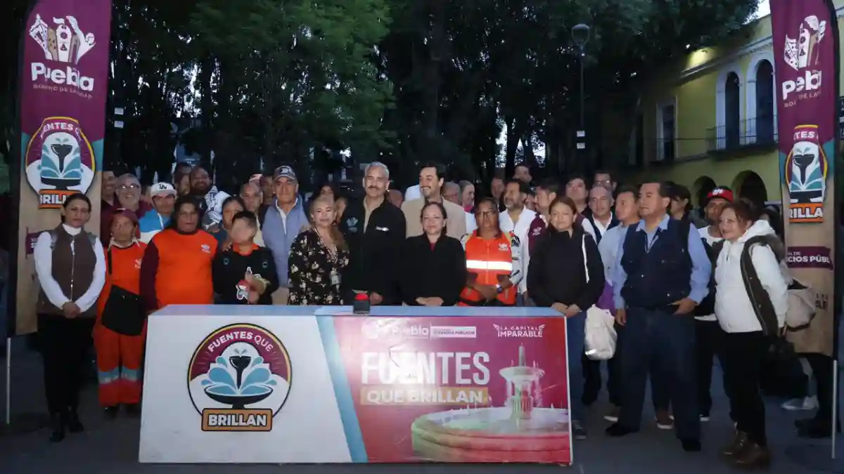 Inaugura Gobierno de Pepe Chedraui mantenimiento integral de la Fuente Álvaro Obregón