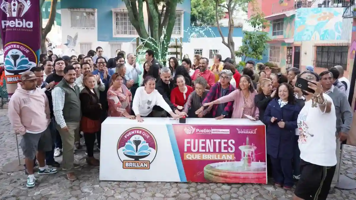 Realiza Gobierno de Pepe Chedraui mantenimiento de fuente en el Parque del Barrio de Xanenetla