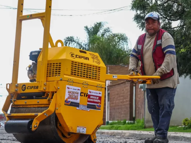 Tonantzin Fernández fortalece el programa de bacheo más intensivo en la historia de San Pedro Cholula