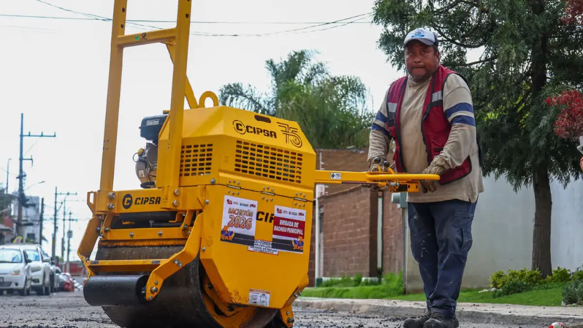 Tonantzin Fernández fortalece el programa de bacheo más intensivo en la historia de San Pedro Cholula