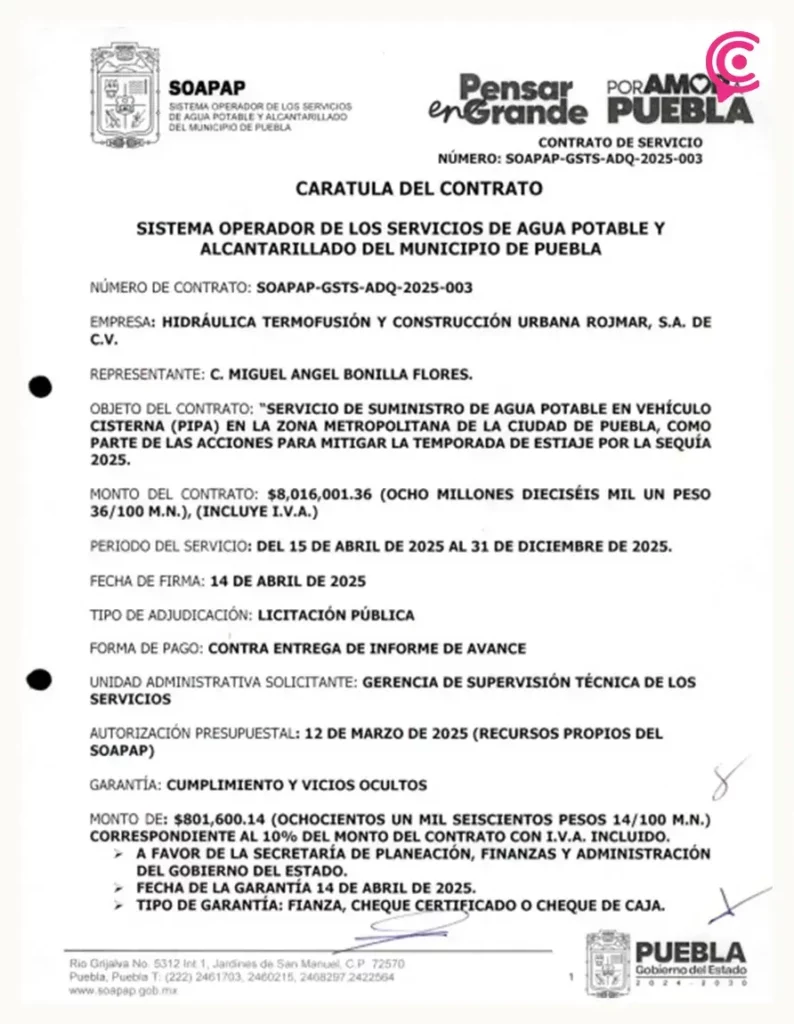 Soapap pagó a empresa fantasma más de 20 mdp por pipas de agua que nunca entregaron
