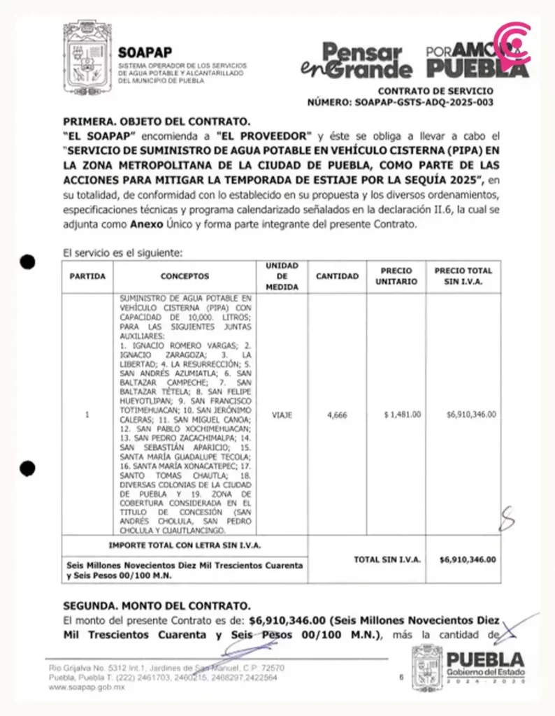 Soapap pagó a empresa fantasma más de 20 mdp por pipas de agua que nunca entregaron