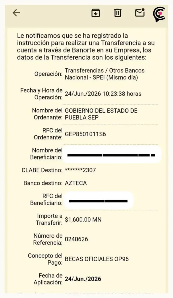 Docentes de Sección 23 del SNTE sufren fraude digital; sus depósitos aparecen en Banco Azteca