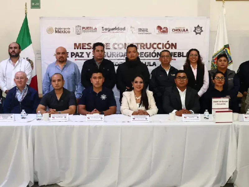 Tonantzin Fernández encabeza Mesa de Construcción de Paz y Seguridad Región Puebla para fortalecer la coordinación interinstitucional