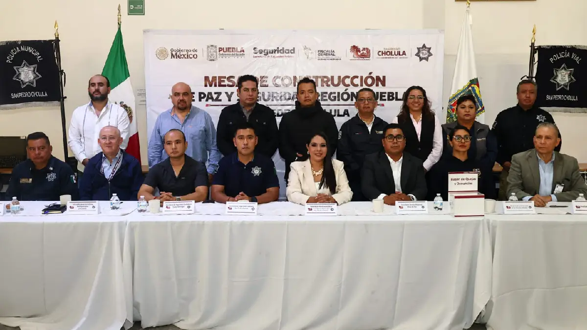 Tonantzin Fernández encabeza Mesa de Construcción de Paz y Seguridad Región Puebla para fortalecer la coordinación interinstitucional