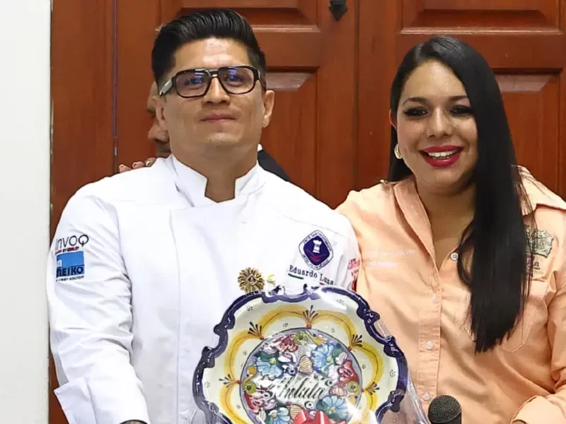 Tonantzin Fernández reconoce a Eduardo Luna por proyectar a Cholula en la gastronomía mundial