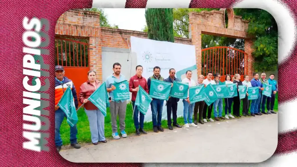 Alcalde de Texmelucan arranca rehabilitación de drenaje sanitario y trabajos de bacheo en El Moral