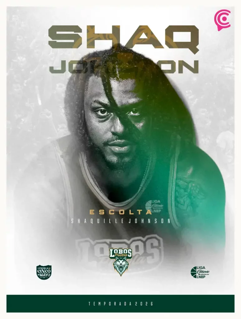 Shaquille Johnson llega a Lobos Puebla para la temporada 2026