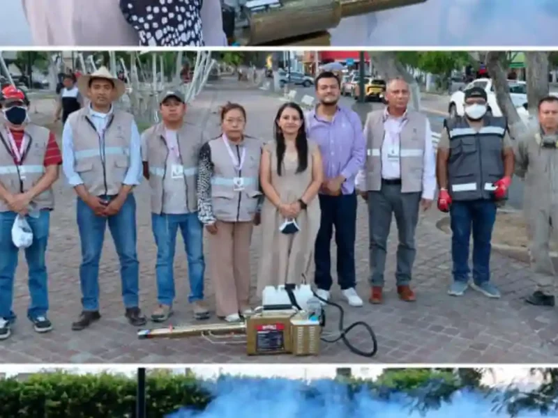 Gobierno de Tehuacán refuerza acciones contra el dengue con fumigación en el centro de la ciudad