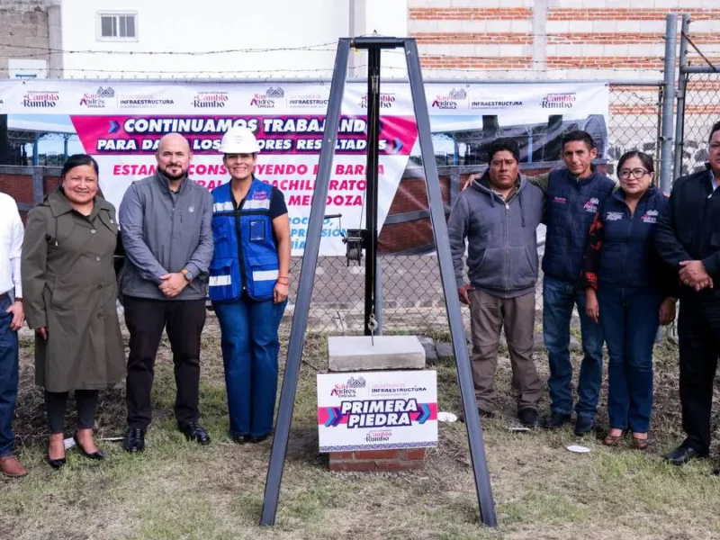 Gobierno de San Andrés Cholula fortalece infraestructura educativa en San Francisco Acatepec