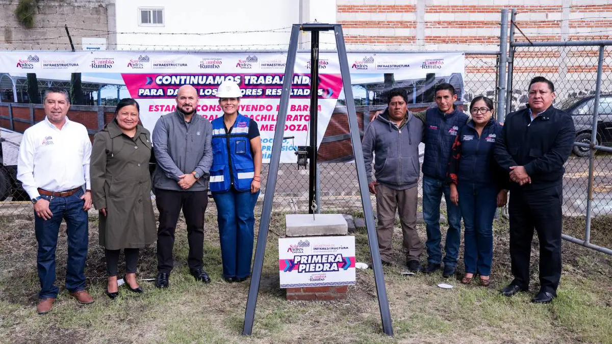 Gobierno de San Andrés Cholula fortalece infraestructura educativa en San Francisco Acatepec