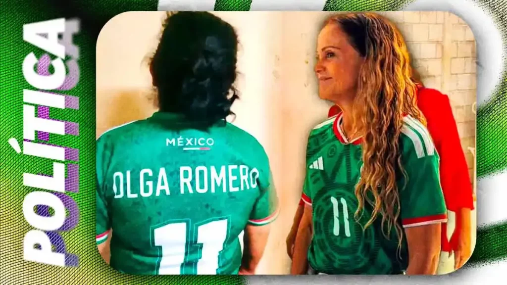 Lideresa de Morena tunea playera de la Selección Mexicana para promocionarse rumbo a Tehuacán 