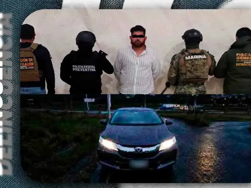 Detienen a hombre involucrado con cuerpo y auto calcinados en Periférico Ecológico de Puebla