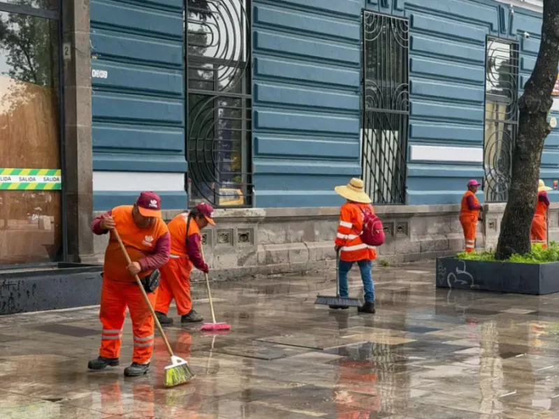 Gobierno de Pepe Chedraui efectuó labores lavado en la Avenida Juárez