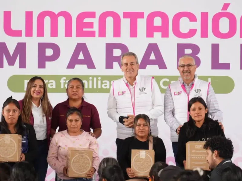 Entrega Pepe Chedraui 3 mil apoyos alimentarios en San Andrés Azumiatla