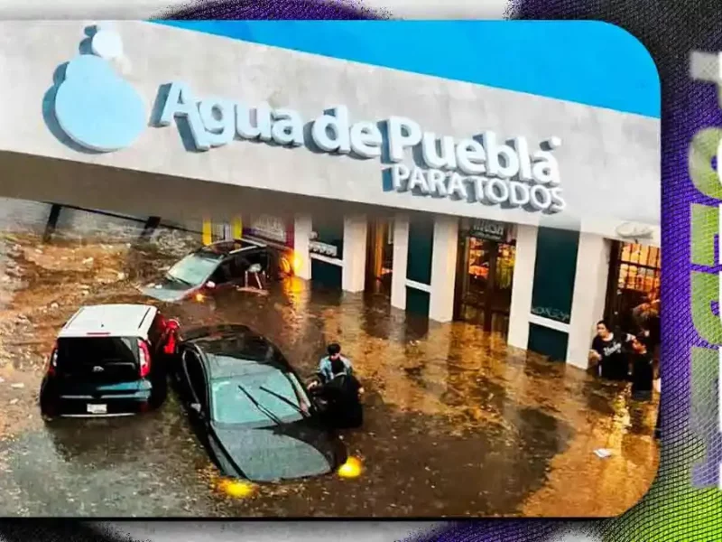 Agua de Puebla niega responsabilidad por inundaciones en el Centro Histórico