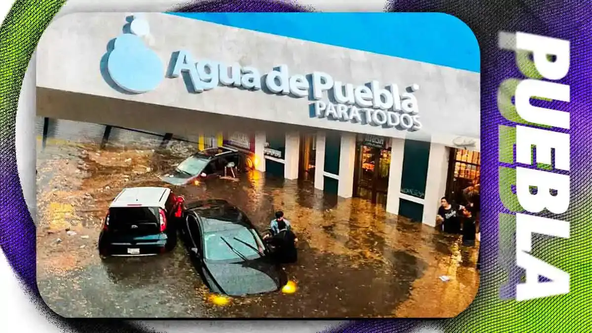 Agua de Puebla niega responsabilidad por inundaciones en el Centro Histórico