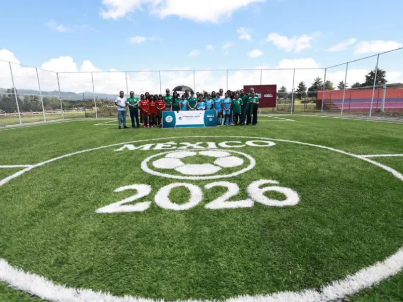 Gobierno Federal y Ayuntamiento de Zacatlán inauguran cancha de fut5