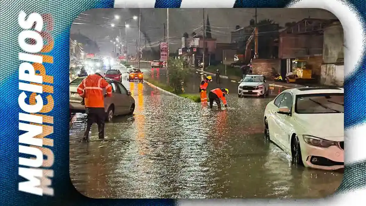 Lluvia del miércoles 8 de julio colapsa zona sur de Puebla capital