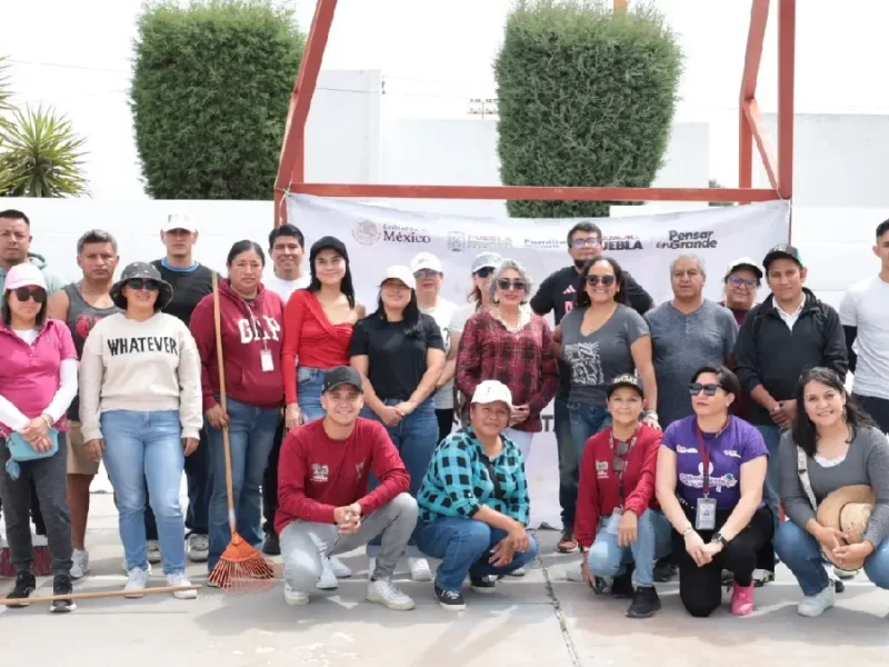 Lupita Fernández impulsa acciones de recuperación de espacios públicos en San Cristóbal Tepontla