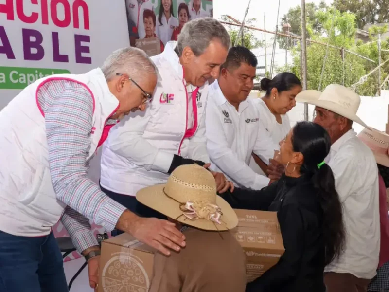 Lleva Pepe Chedraui programa “Alimentación Imparable” a Santa María Guadalupe Tecola