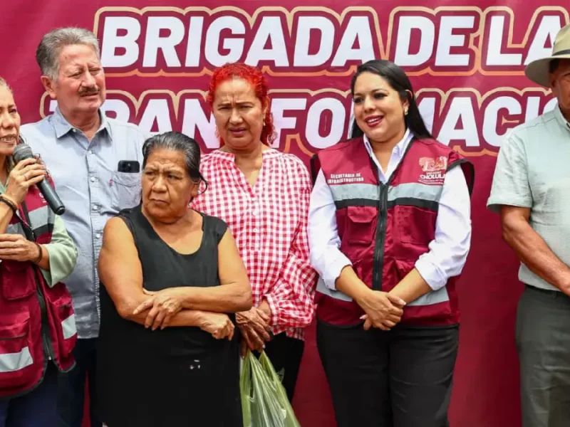 Tonantzin Fernández fortalece las acciones de mantenimiento urbano con la Brigada de la Transformación