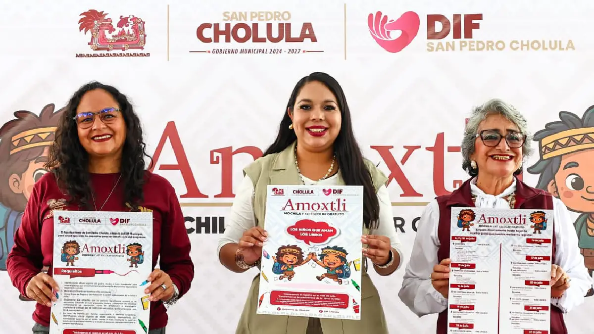 Con Tonantzin Fernández y el DIF Municipal, la educación sigue siendo una prioridad en San Pedro Cholula
