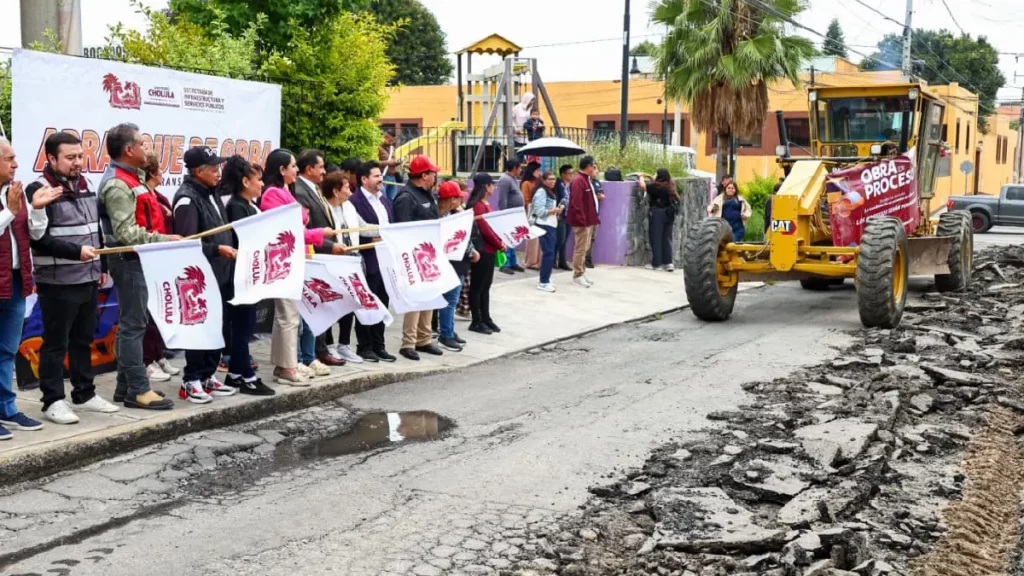 Con Tonantzin Fernández, avanza la modernización de la infraestructura en San Pedro Cholula