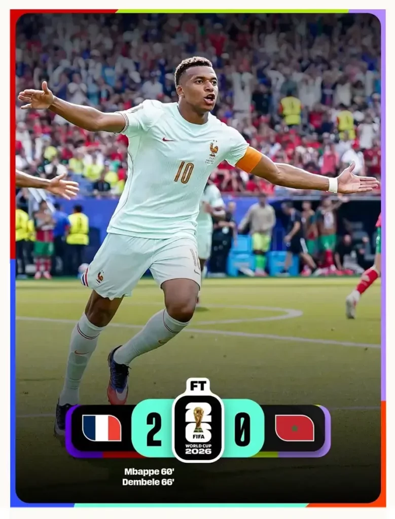 Francia derrota a Marruecos y avanza a las semifinales del Mundial 2026