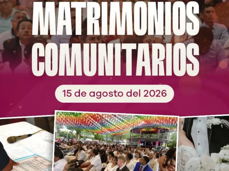 Últimos días de registro para los Matrimonios Comunitarios 2026 en Tecamachalco