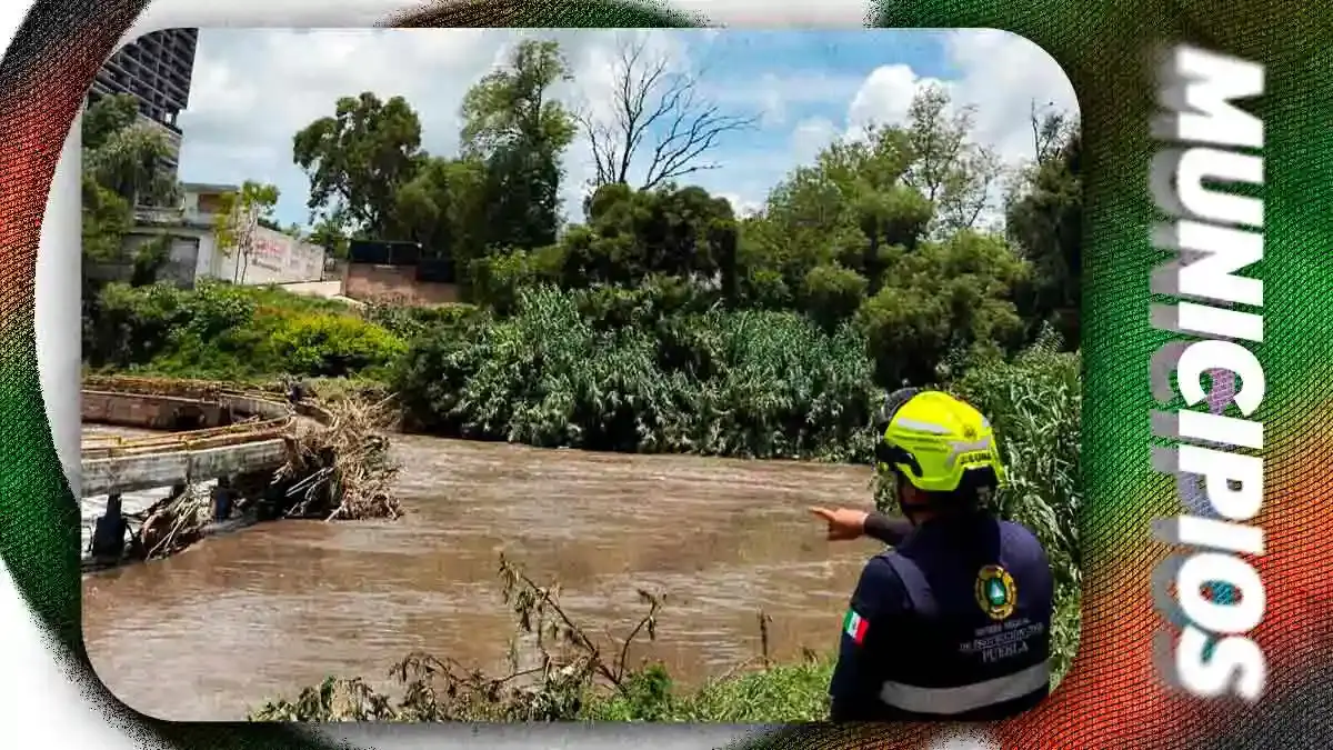 Cierran Puente Paso de Los Gallos en Ocoyucan; presenta daños estructurales tras lluvias