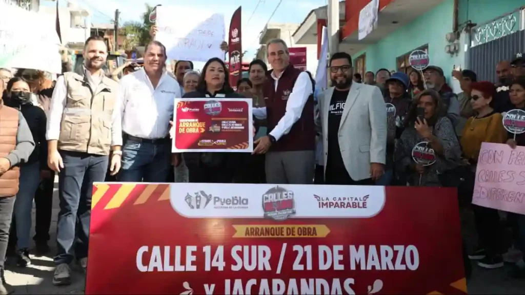 Encabeza Pepe Chedraui trabajos de rehabilitación vial en la Junta Auxiliar de San Jerónimo Caleras