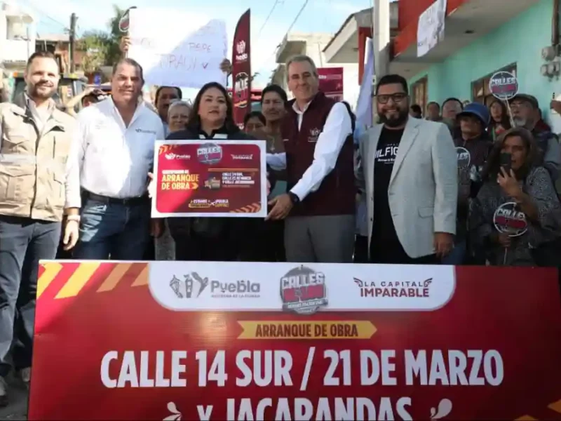 Encabeza Pepe Chedraui trabajos de rehabilitación vial en la Junta Auxiliar de San Jerónimo Caleras