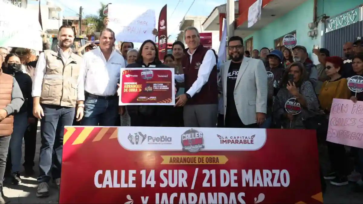 Encabeza Pepe Chedraui trabajos de rehabilitación vial en la Junta Auxiliar de San Jerónimo Caleras