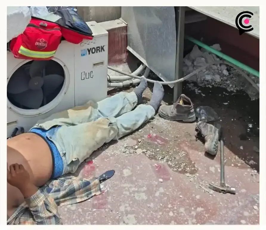 Albañil cae diez metros y sobrevive en Barrio de Santiago, Puebla; investigan falta de seguridad