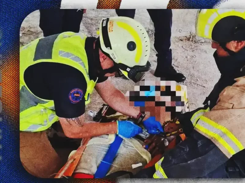 Albañil cae diez metros y sobrevive en Barrio de Santiago, Puebla; investigan falta de seguridad 