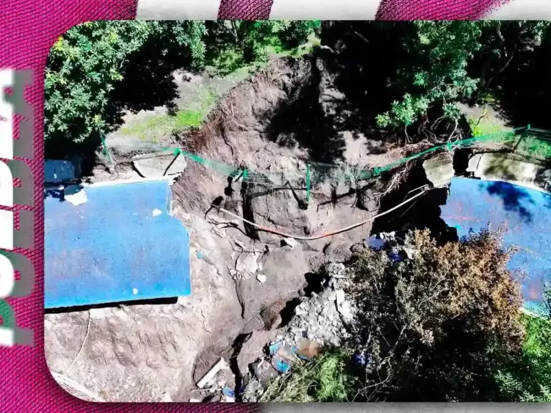 Gobierno estatal reparará ciclopista del Ecoparque Metropolitano tras deslave por lluvias