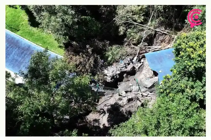Gobierno estatal reparará ciclopista del Ecoparque Metropolitano tras deslave por lluvias