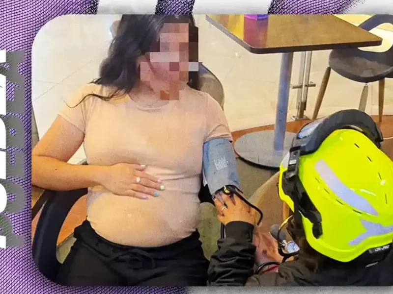 Desprendimiento de plafón en Cinépolis Angelópolis deja a una mujer embarazada herida