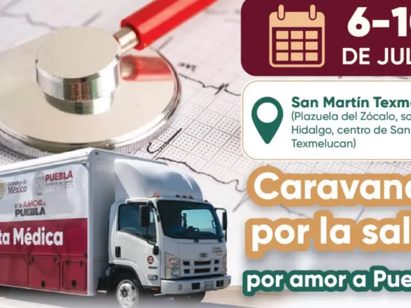 Llegan a Texmelucan las caravanas por la salud “Por Amor a Puebla” con servicios gratuitos