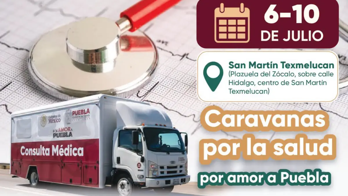 Llegan a Texmelucan las caravanas por la salud “Por Amor a Puebla” con servicios gratuitos