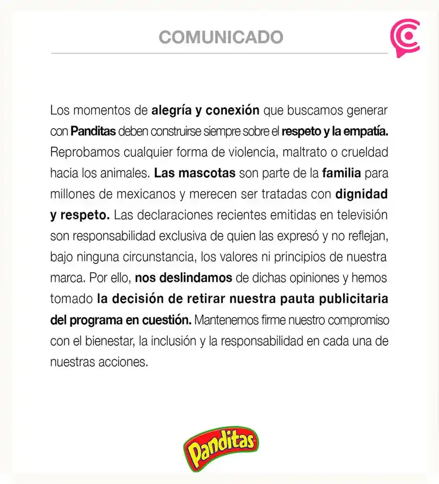 Marcas retiran patrocinio a "Ventaneando" por comentarios de crueldad animal de Pedro Sola y Paty Chapoy
