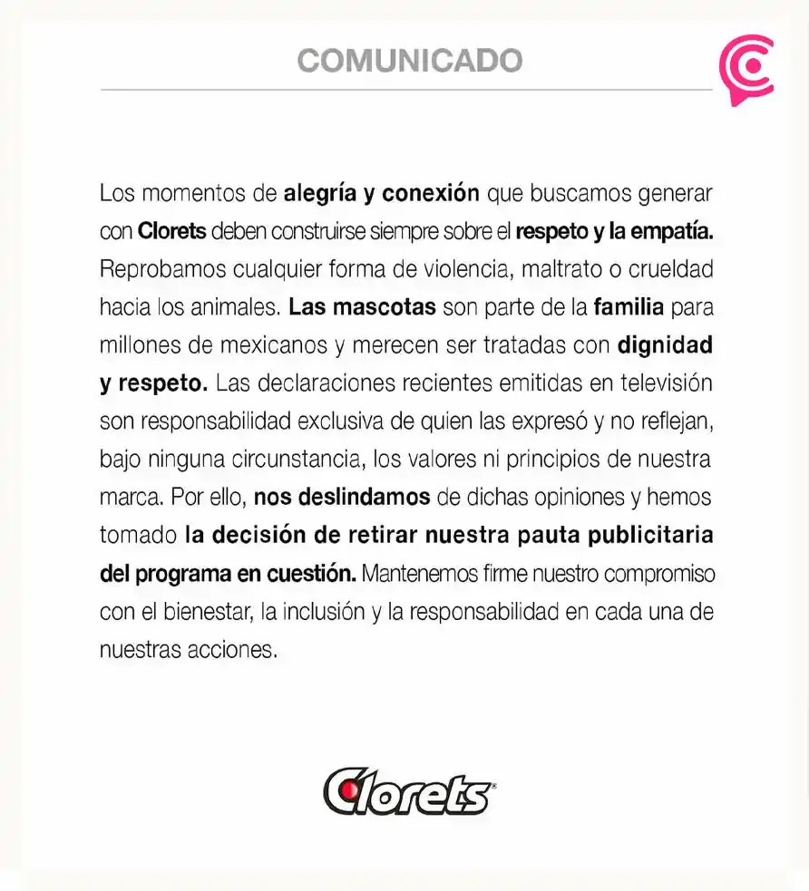 Marcas retiran patrocinio a "Ventaneando" por comentarios de crueldad animal de Pedro Sola y Paty Chapoy
