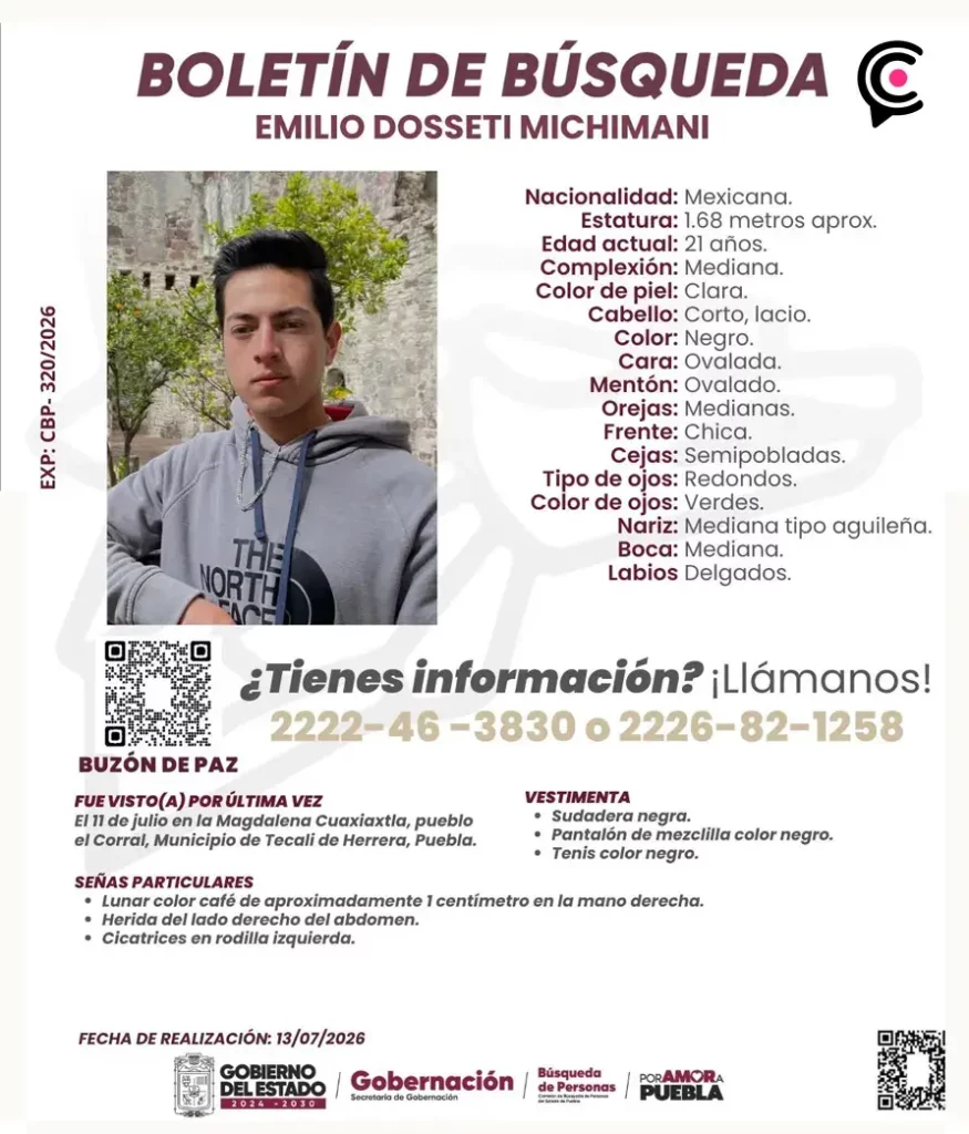 Encuentran muerto a Emilio Dosseti en Tecamachalco, Puebla; su moto estaba en el canal de Valsequillo