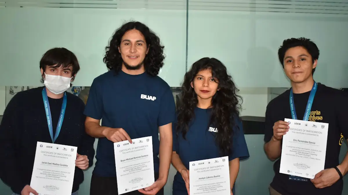 Destacan alumnos BUAP en el “Hackathon LATAM 2026 Quantum Computing for Water Challenges”