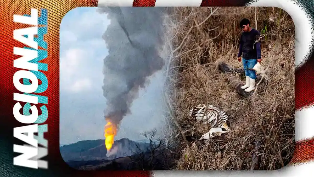 Pozo de PEMEX lleva más de 130 días en fuga e incendio en Las Choapas, Veracruz