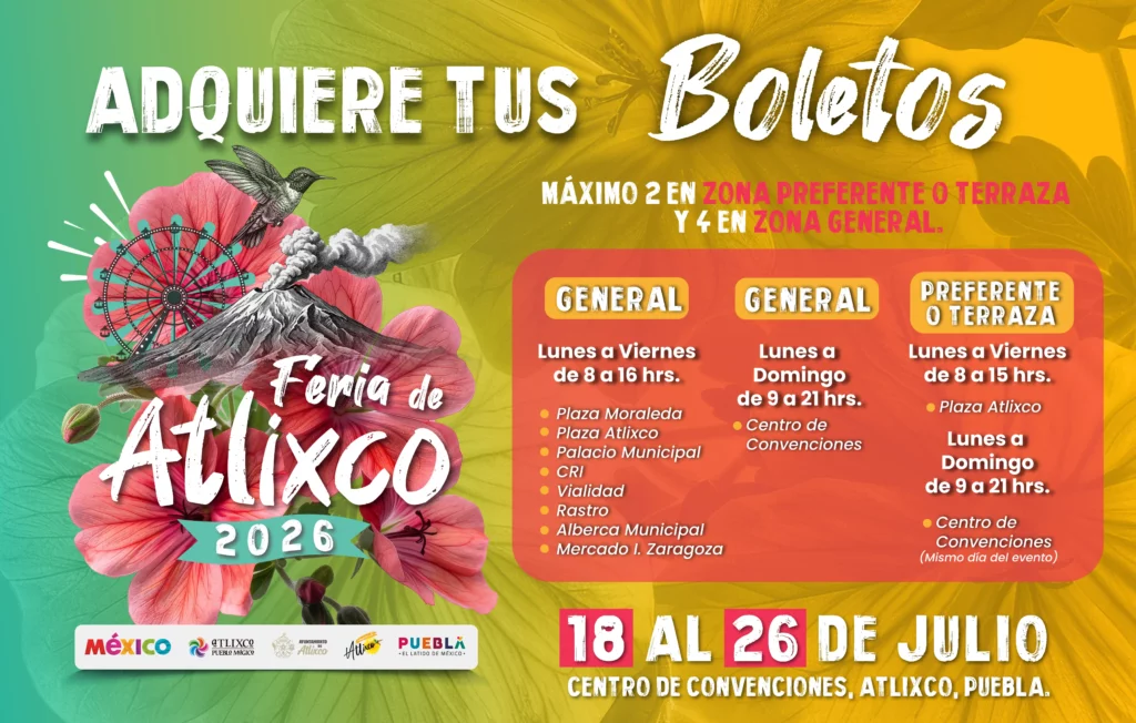 La Feria de Atlixco ya está aquí; conoce los puntos de venta de los boletos