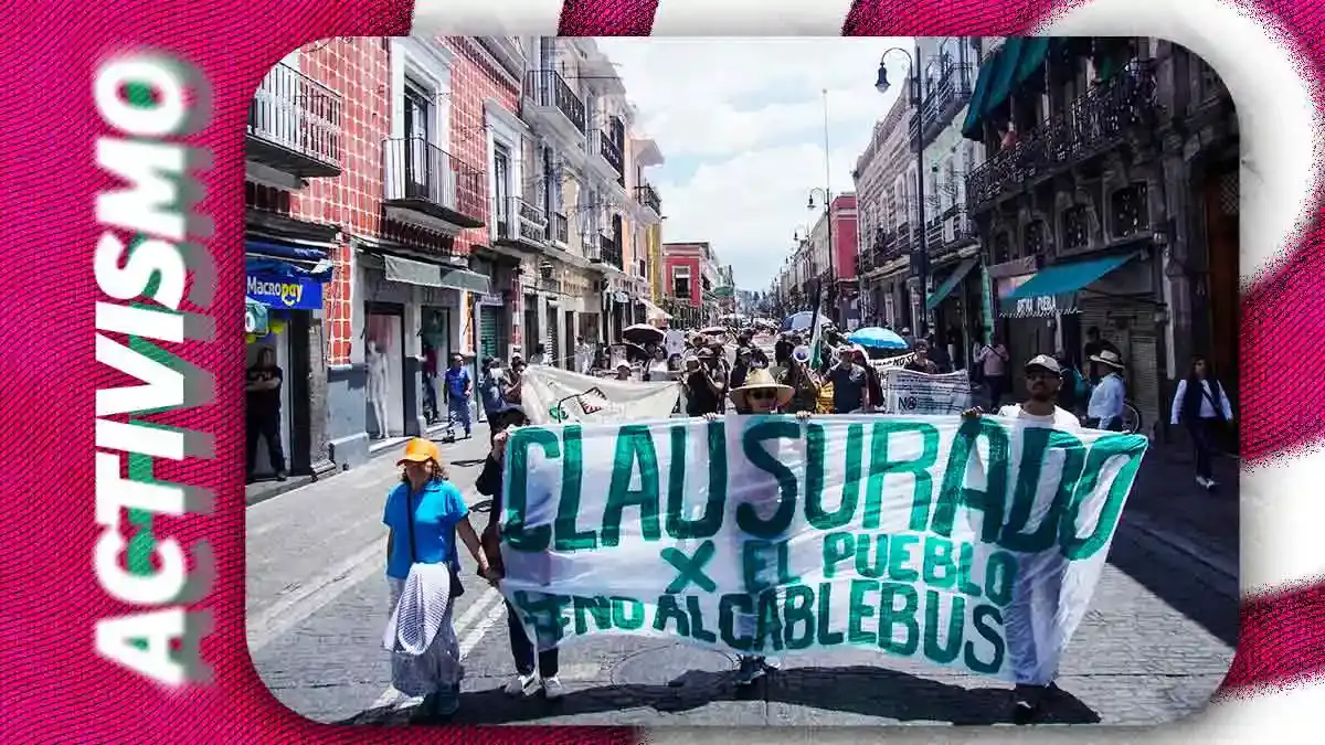 Colectivos y ambientalistas realizan séptima marcha contra de la construcción del Cablebús