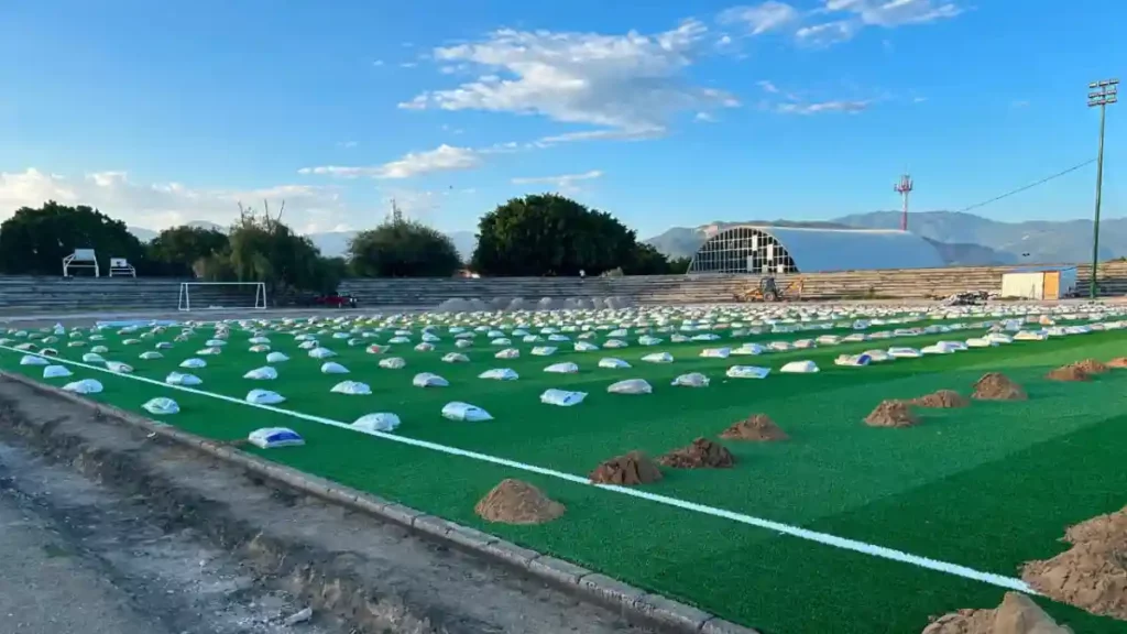 Avanzan a más del 50 % los trabajos de rehabilitación en la Unidad Deportiva Sur de Tehuacán